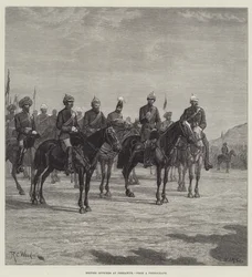 British Officers at Peshawur